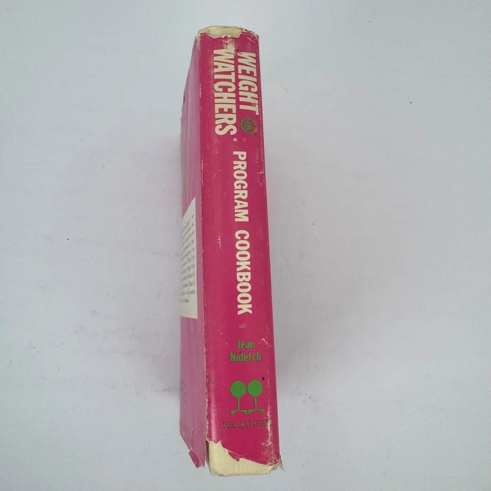 Weight Watchers Program Cookbook Jean Nidetch Pink Vintage 1970s Hardcover Book